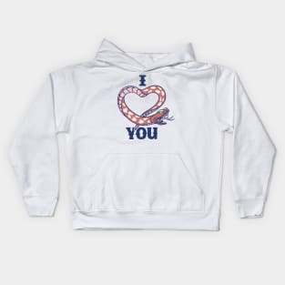 snake, i love you Kids Hoodie